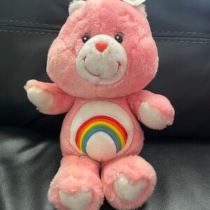 2002 Vintage Carlton Cards Pink Cheer Bear Care Bear plushie with tag